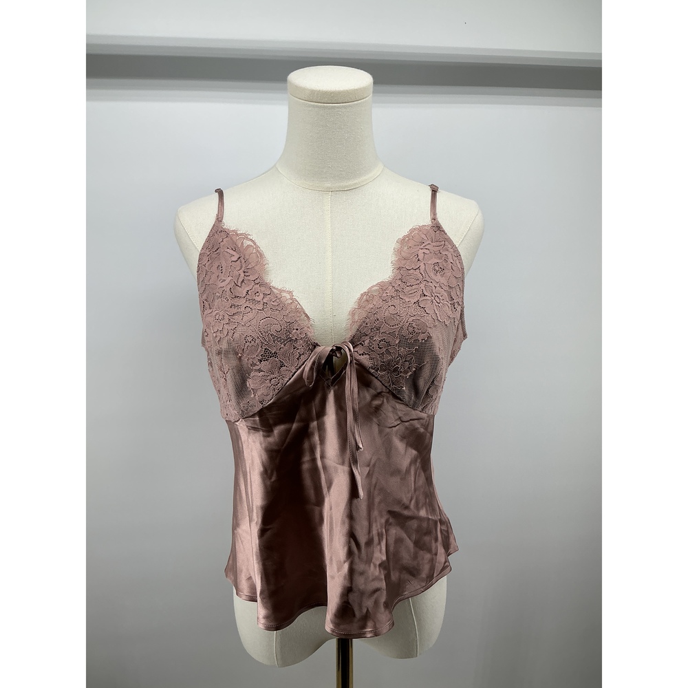 100% Washable Silk Lace Cutout Cami